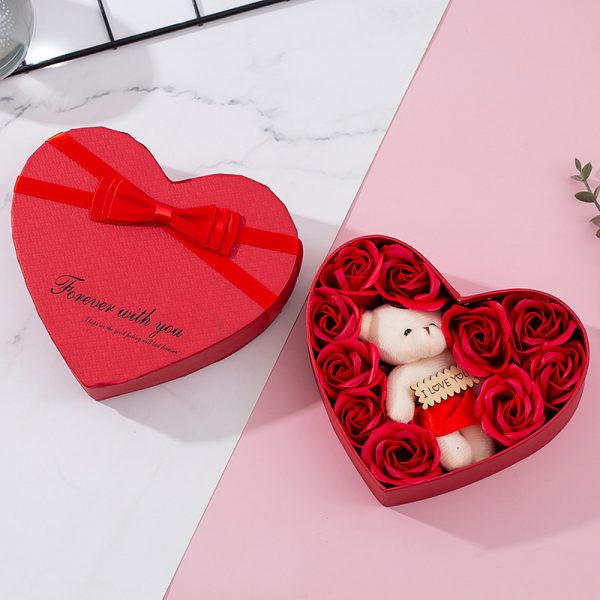 Heart-shaped Rose Red Gift Box New Year Christmas Gift Box Valentine's Day Christmas Gift Mother's Day Birthday Gift - Image 8