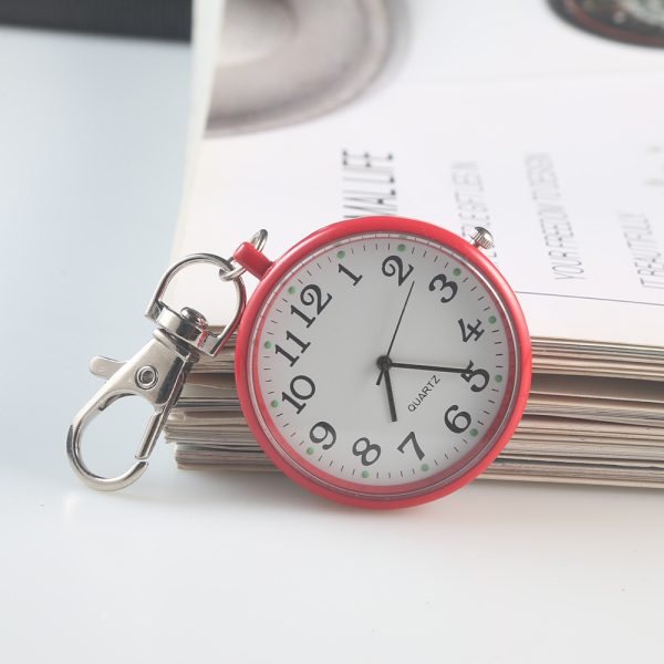 Clear Numbers Luminous Watch Keychain Pocket Watch - Image 9