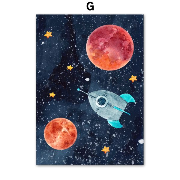 Astronaut Wall Art Canvas Painting - Image 10