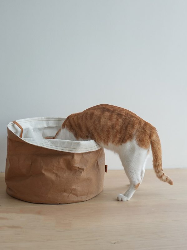 Washed Kraft Paper Bag Pet Nest - Image 4