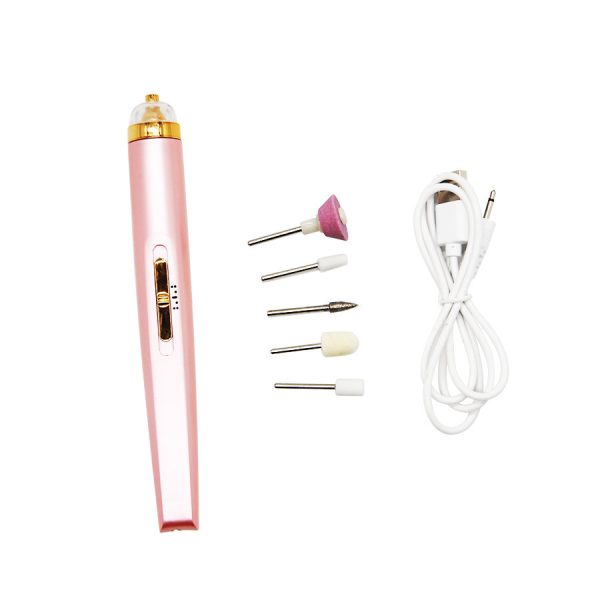 5in1 Manicure Machine Set Electric Nail Drill Polisher Cordless USB Rechargeable With LED Cutters Mill For Manicure Pedicure Accessor - Image 5