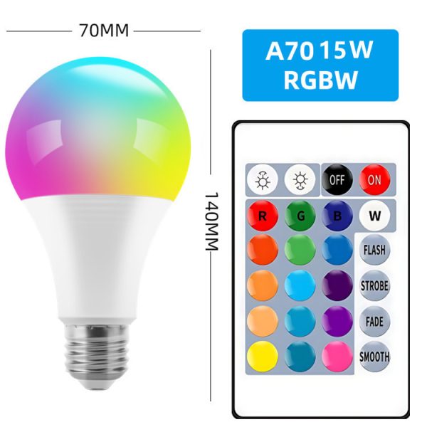 Color-Changing Bulb 16 Color Led Live Light Colorful Remote Control Rgb Color Indoor Smart Dimming - Image 6