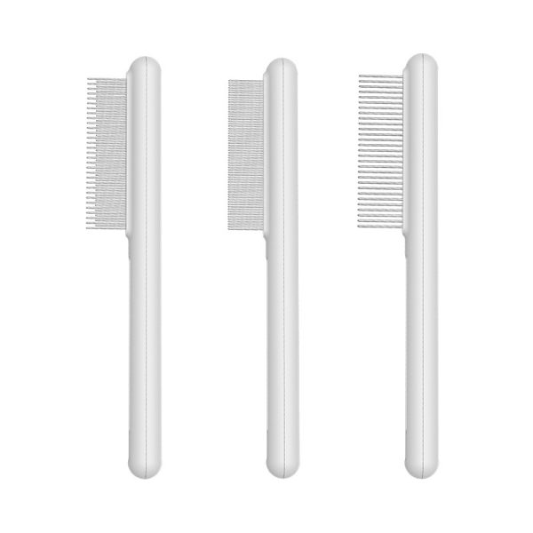 Cat Combs Rounded Stainless Steel Teeth Smooth Tips For Removing Loose Hair Pet Massage Tool For Long Short-Haired Pets Removing Flea And Lice Suitable For Cats - Image 7