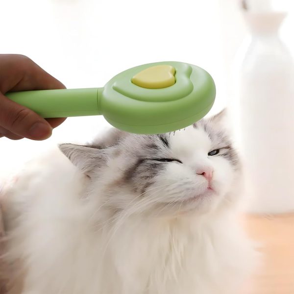 Pet Beauty Hair Removal Comb Cat Brush - One Click Release Care Cat Comb Dog Hair Removal Brush - Image 5