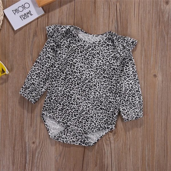 One-piece Romper For Girls With Leopard Print In Europe And America - Image 8