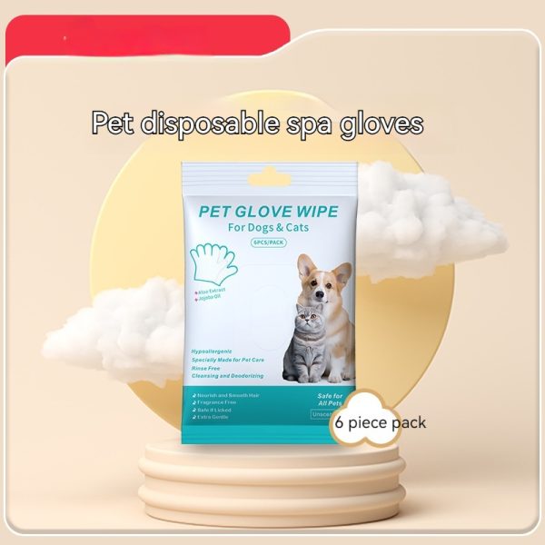 Pet Disposable Gloves Cat Dog Cleaning Dry Cleaning Gloves Pet Products - Image 5