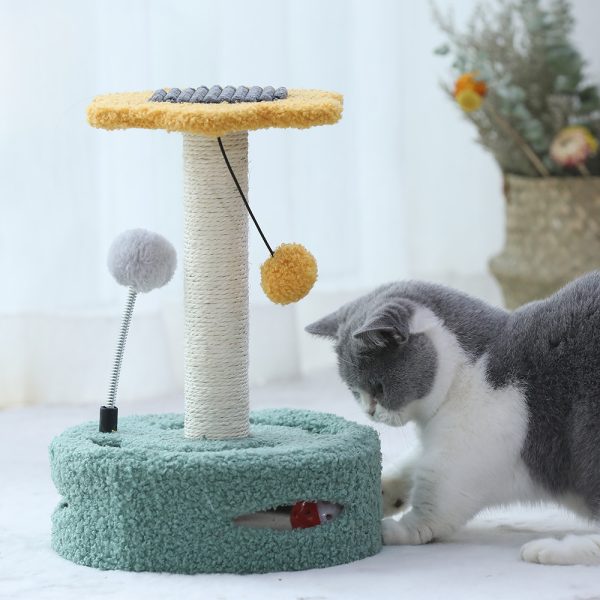 Cat Tree Multifunctional Scraping Rod Cat Teasing Pet Toy - Image 6