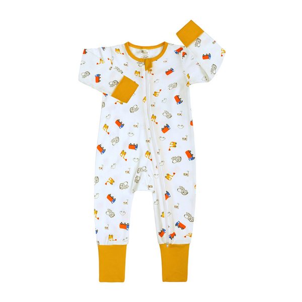 Spring And Autumn Long Sleeve Cotton Baby Jumpsuit Male And Female Baby Home Romper - Image 6