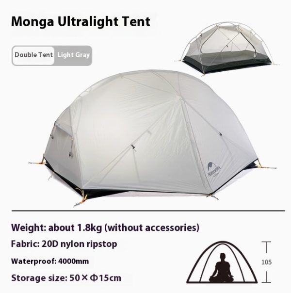 Ultralight 20D Silicone Portable Rainproof Camping Tent - Image 9