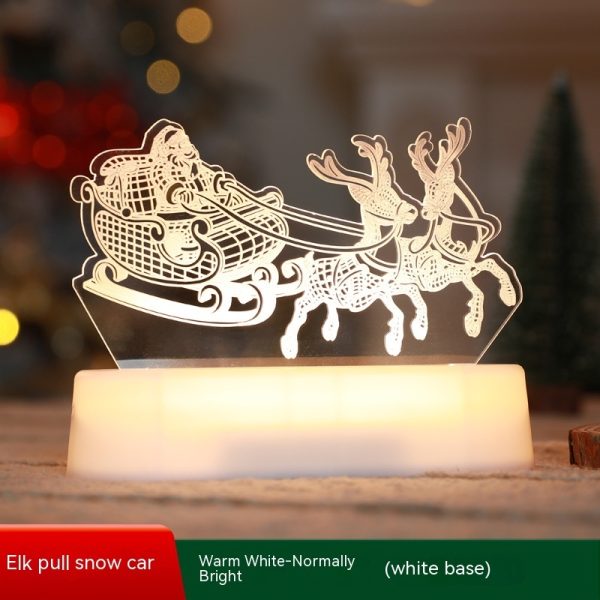 Christmas Decoration 3D Lamp Acrylic LED Night Lights New Year Valentines Day Christmas Kids Gift Christmas Ornaments - Image 7