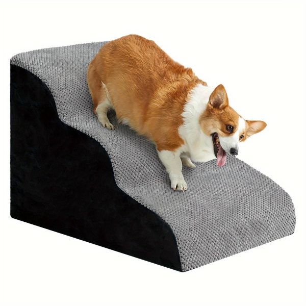 Dog Stairs For Small Dogs 3  4 Steps Dog Ramp  Removable Washable Pet Steps