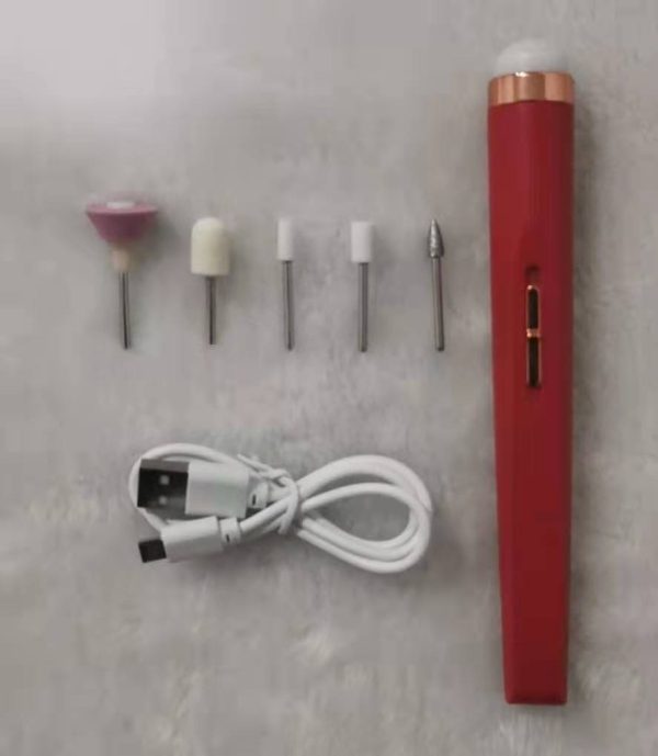 5in1 Manicure Machine Set Electric Nail Drill Polisher Cordless USB Rechargeable With LED Cutters Mill For Manicure Pedicure Accessor - Image 8