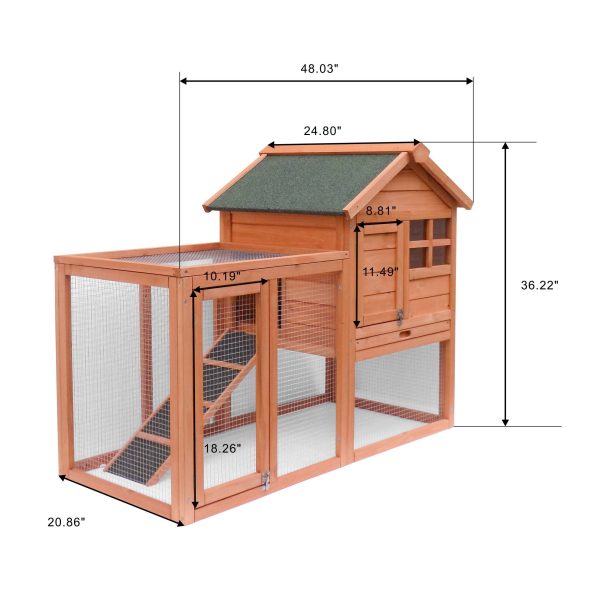 Easily-assembled Wooden Rabbit House Chicken Coop Kennels - Image 3