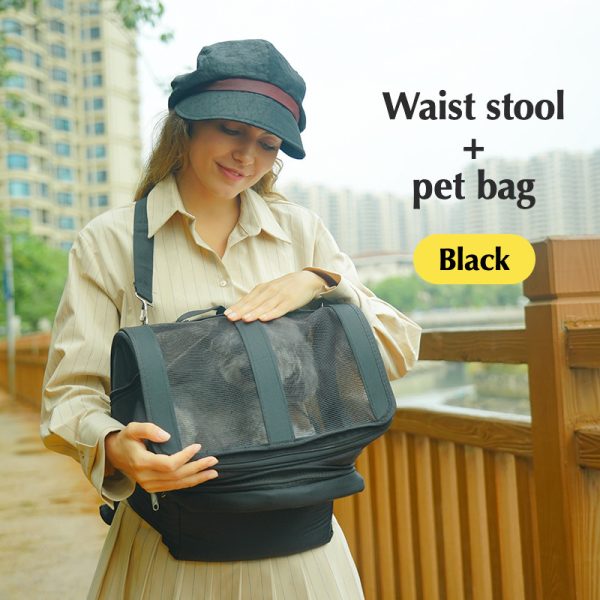 New Portable Pet Cat Bag Cat Bag Dog Out Portable Pet Bag Cross-border Hot Selling Folding Outer Band Cat Bag With Base - Image 7