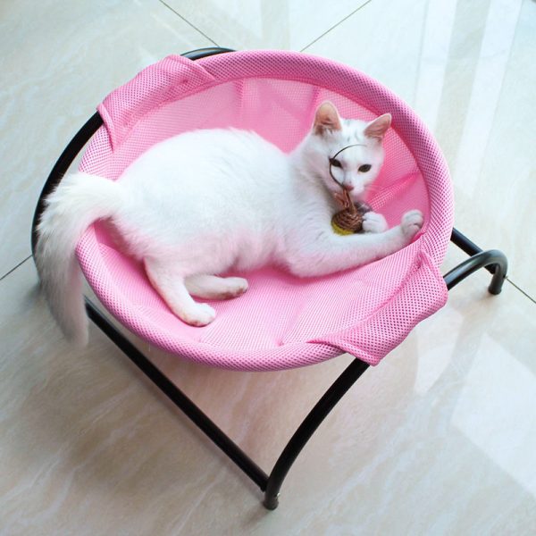 Cat Hammock Bed Free-Standing Cat Sleeping Cat Bed Cat Supplies Pet Supplies Whole Wash Stable Structure Detachable Excellent Breathability Easy Assembly Indoors Outdoors - Image 2