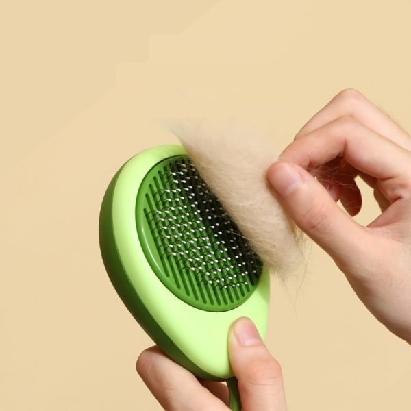 Creative Cat Grooming Comb Portable Massage Brush One-Button Remove Floating Hair Scraper Cats Dogs Pet Self Cleaning Tool Accessories - Image 4