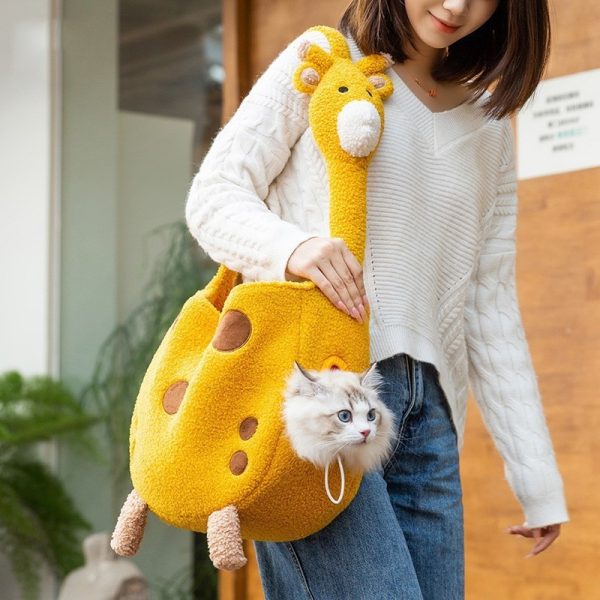 Animal-shaped Pet Diaper Bag Off-shoulder Bag Kitten Puppy Portable Cat Bag Pet Backpack - Image 7