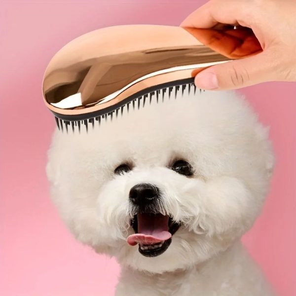 2-in-1 Dog Grooming Comb And Massage Brush Removes Hair And Relaxes Your Pet For Easy Use Perfect For Bath Time Floating Design - Image 3