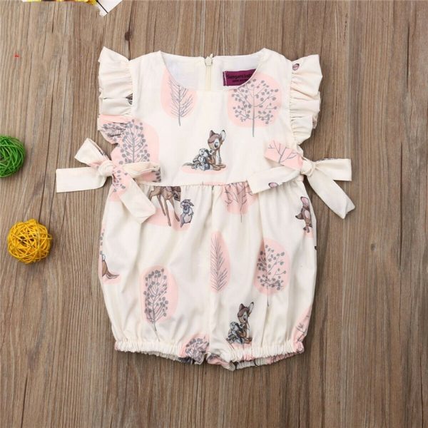 Baby One-piece Pants Newborn Jumpsuit Girl