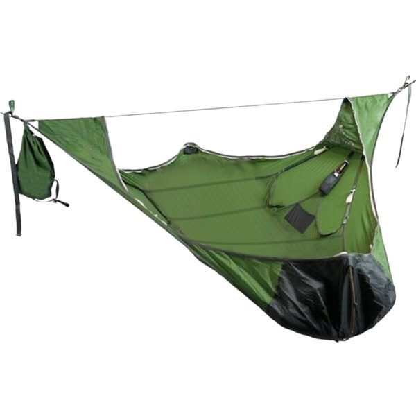 Flat Sleep Hammock Tent With Bug Net And Suspension Kit Outdoor Camp Super Long Camping Portable Hammock - Image 5