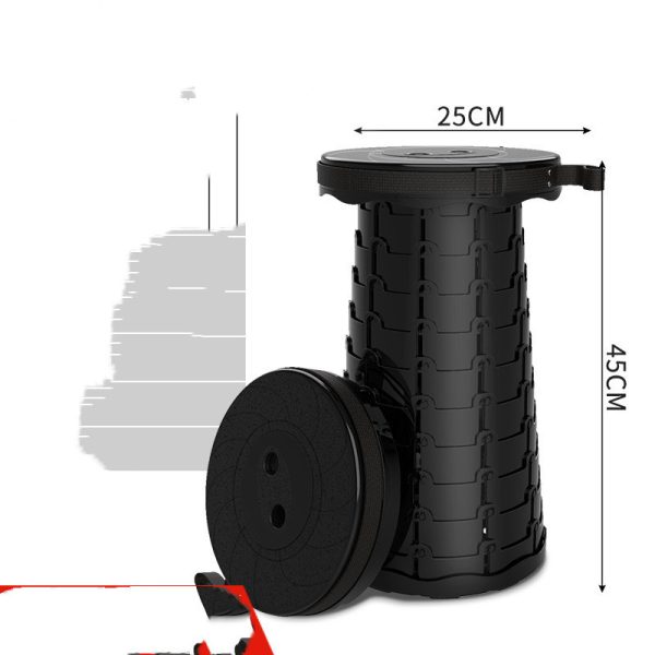 Outdoor Fishing Line Portable Telescopic Stool Multifunctional Plastic Folding Stool - Image 6