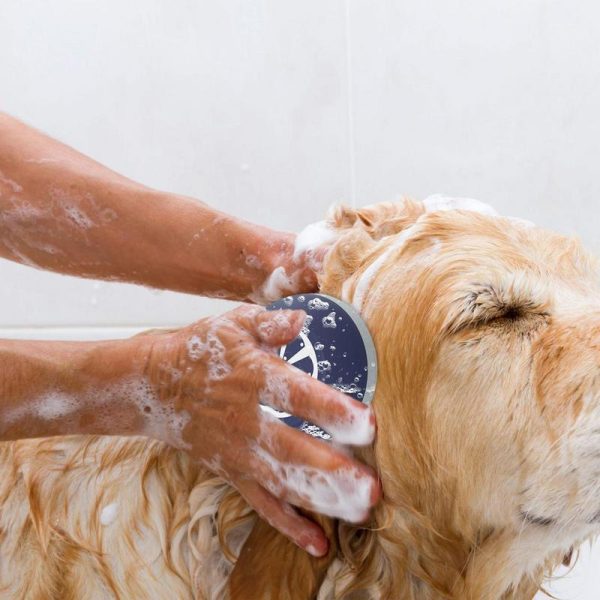 Dog Shampoo Brush 3 In 1 Dog Shampoo Brush  Massage Points Dog Wash Brush Dog Scrubber For Bath Provide Quick And - Image 4