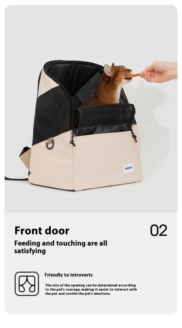 Casual Breathable Four Seasons Portable Pet Backpack - Image 10