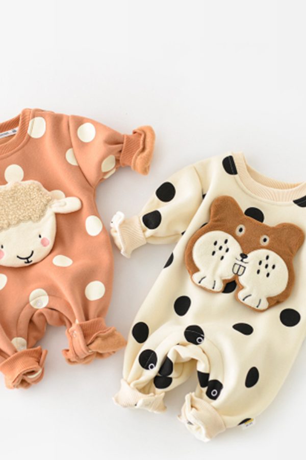 Baby Spring And Autumn One-piece Long-sleeved Cartoon Romper - Image 5