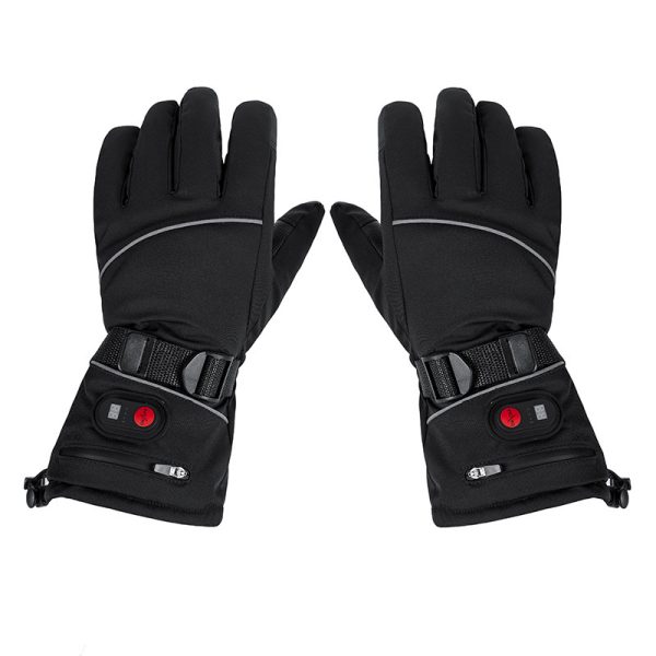 Full Finger Warm Waterproof Motorcycle Outdoor Sports Electric Heating Ski Gloves - Image 6