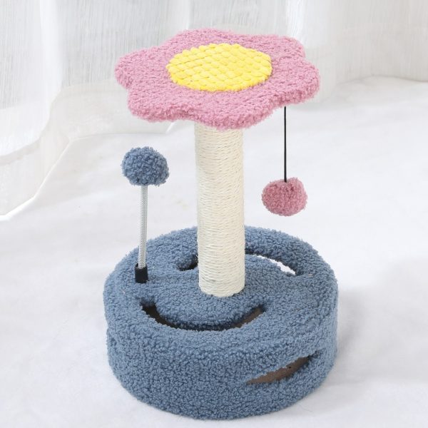 Cat Tree Multifunctional Scraping Rod Cat Teasing Pet Toy - Image 4