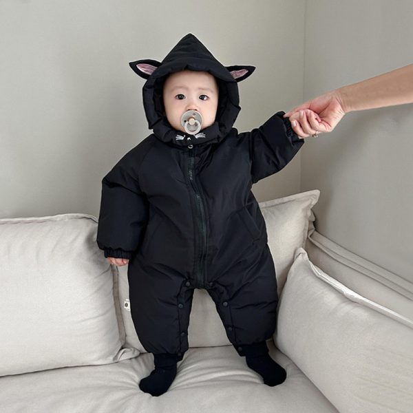 Baby Jumpsuit Baby Thick Winter Clothes - Image 4