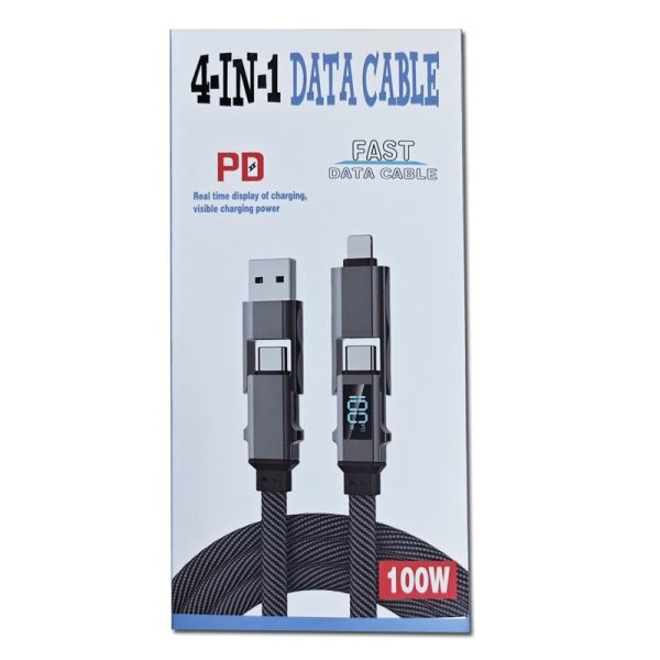 Digital Display Four-in-one Charging Cable Two-to-two Data Cable - Image 9