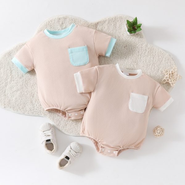 Fashion Simple Casual Crawling Suit Butt Wrap Clothes