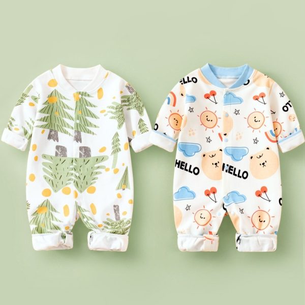 Cotton Long Sleeved Spring Clothing Children's Jumpsuit - Image 4