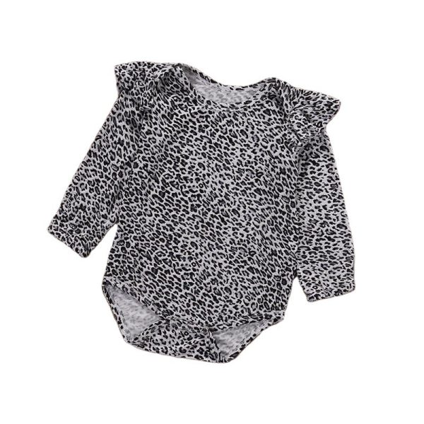 One-piece Romper For Girls With Leopard Print In Europe And America - Image 6