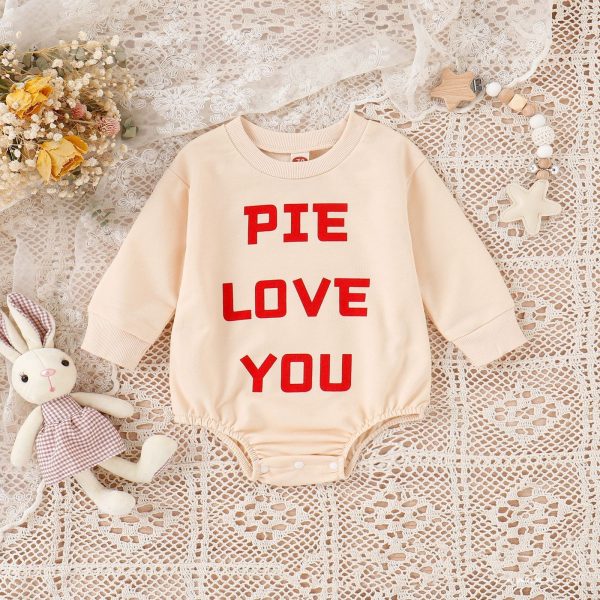 Letter Print Romper Children's Clothing