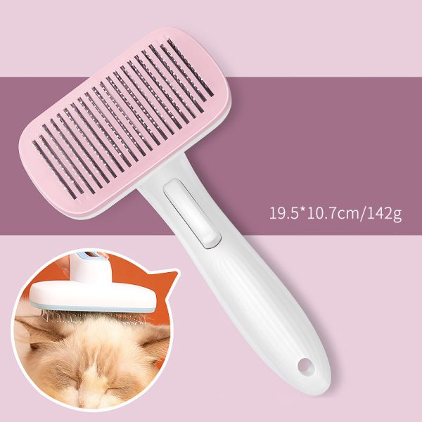 Pet Automatic Hair Removal Comb Pet Dog One Click Hair Removal Needle Comb Pet Comb Universal Hair Removal Comb For Dogs And Cats - Image 8