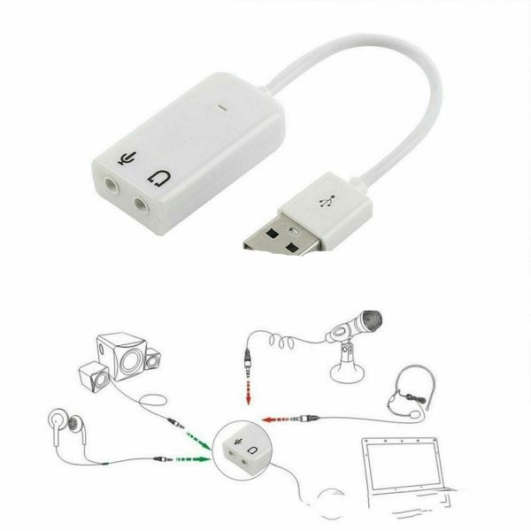 Usb Plastic Sound Card With Cable - Image 3