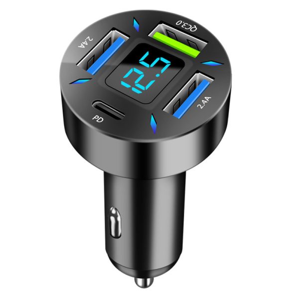 Quick Universal Transfer Plug Multi-function Car Charger USB4 Port - Image 7