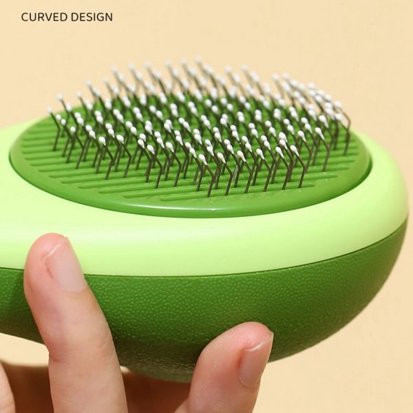 Creative Cat Grooming Comb Portable Massage Brush One-Button Remove Floating Hair Scraper Cats Dogs Pet Self Cleaning Tool Accessories - Image 9