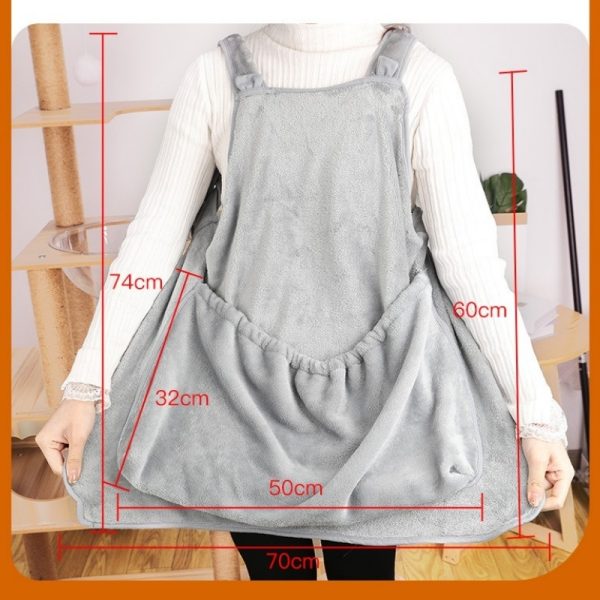 Pet Pet Carrier Apron Outdoor Travel Small Cat Dogs Hanging Chest Bag Cat Sleeping Pocket Winter Plush Pets Carrier Pouch - Image 2