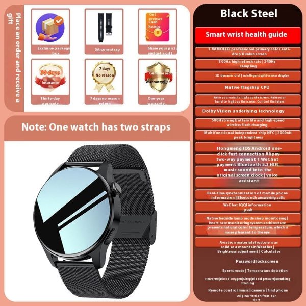 Smart Watch Bluetooth Calling Heart Rate Blood Pressure Multifunction - Image 6