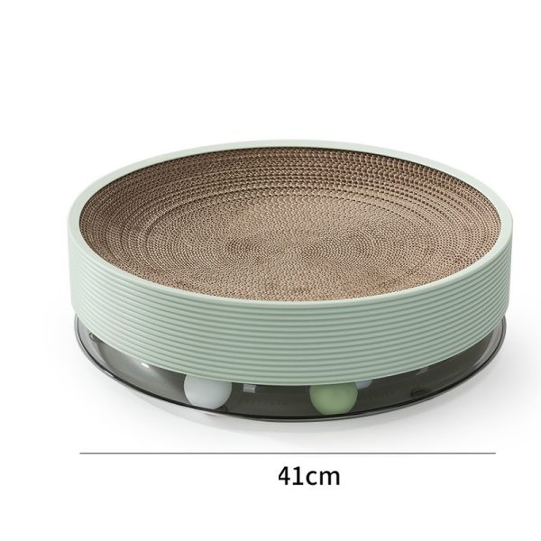 Crumb-free Cat Toy Corrugated Bowl-shaped Three-in-one Multifunctional Cat Scratch Board - Image 6