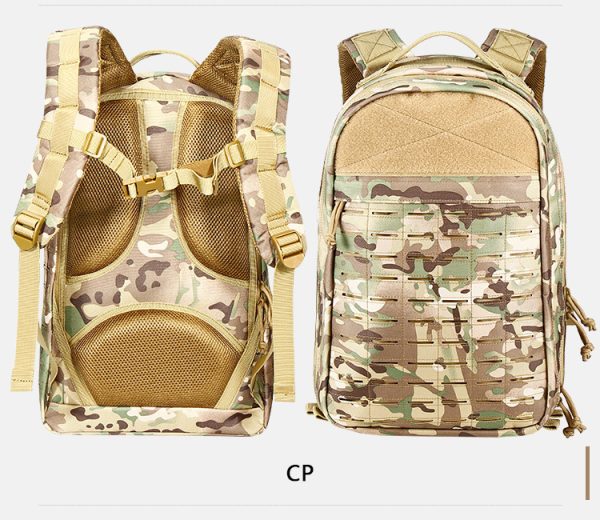 Outdoor Hiking Backpack Camouflage Army Fan Tactical Riding Bag - Image 6