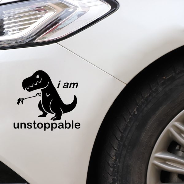 Cute Cartoon Dinosaur Car Car Sticker - Image 2