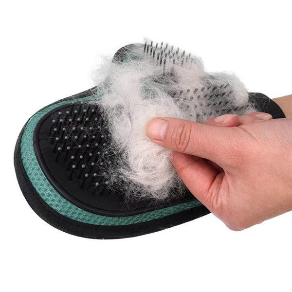 Cat Hair Removal Glove Pet Supplies Bath Massage Jerking Gloves Cat Dog Massage Bathing Cleaning Grooming Supplies Silicone Hair Sticking Removal Brush - Image 2