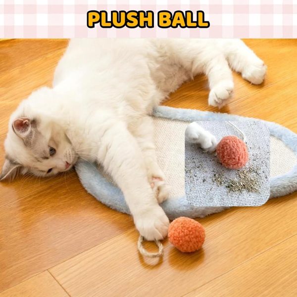 Cute Cat Scratching Mat Wall Mounted Natural Sisal Cat Scratch Pad Cartoon Design Durable Furniture Protector For Indoor Cats - Image 6