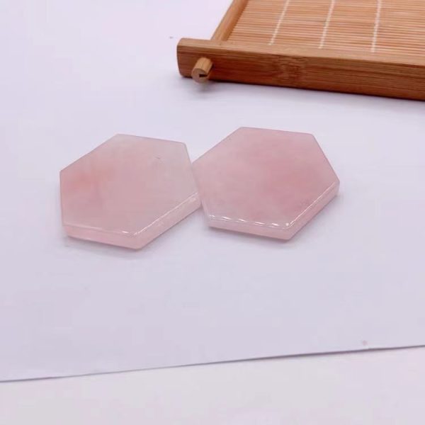 Natural Stone Powder Crystal Hexagonal Insulated Coaster - Image 5