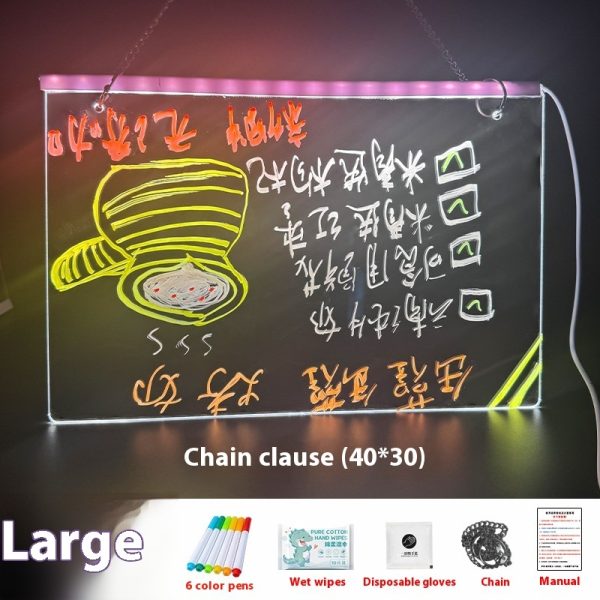 Erasable Small Blackboard Advertising Luminous Led - Image 5