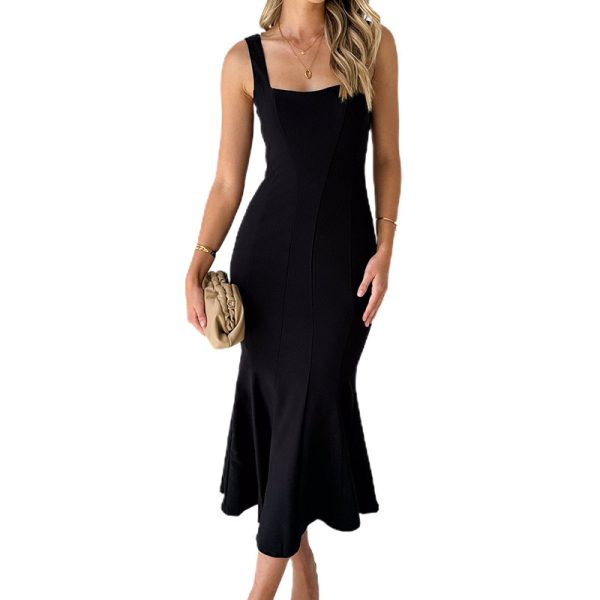 Beautiful Fishtail Dress Women's Long Slim Fit Skinny - Image 5